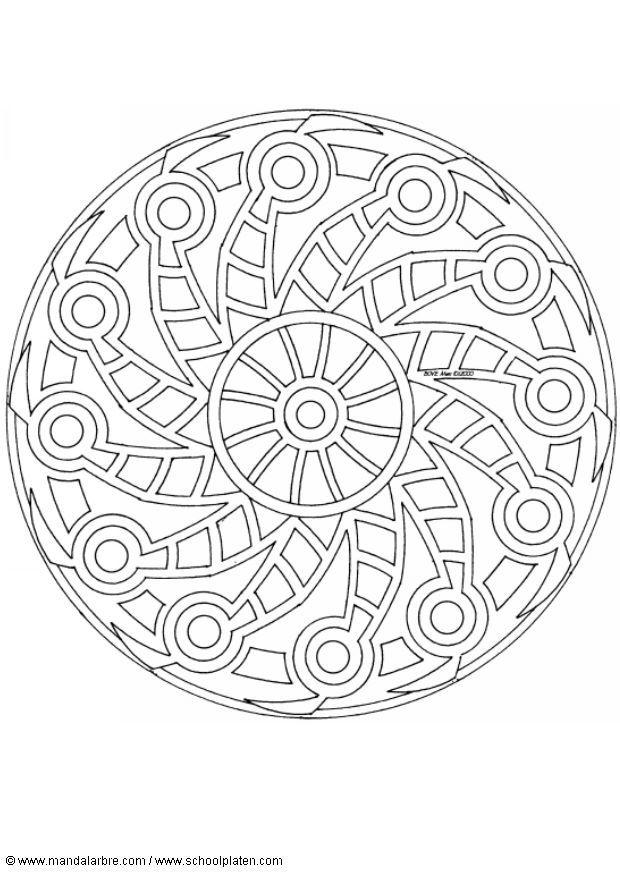 Coloring page mandala-1502d