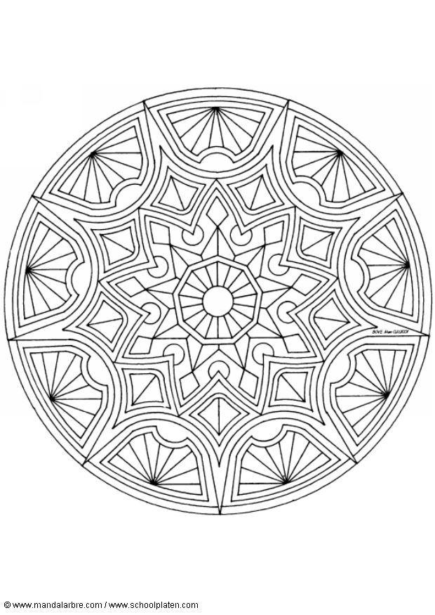 Coloring page mandala-1502e