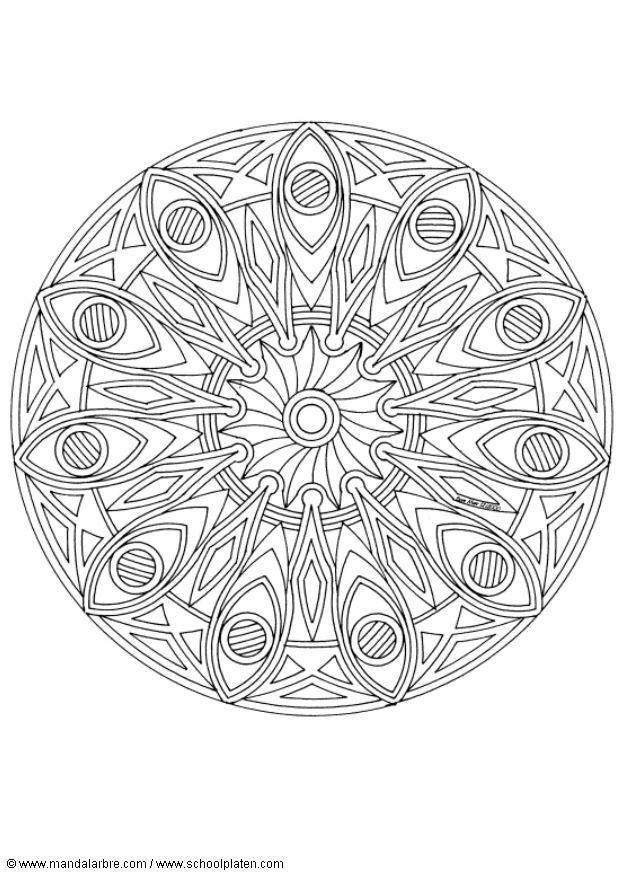 Coloring page mandala-1502f