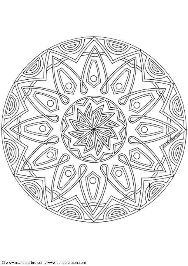 Coloring page mandala-1502g