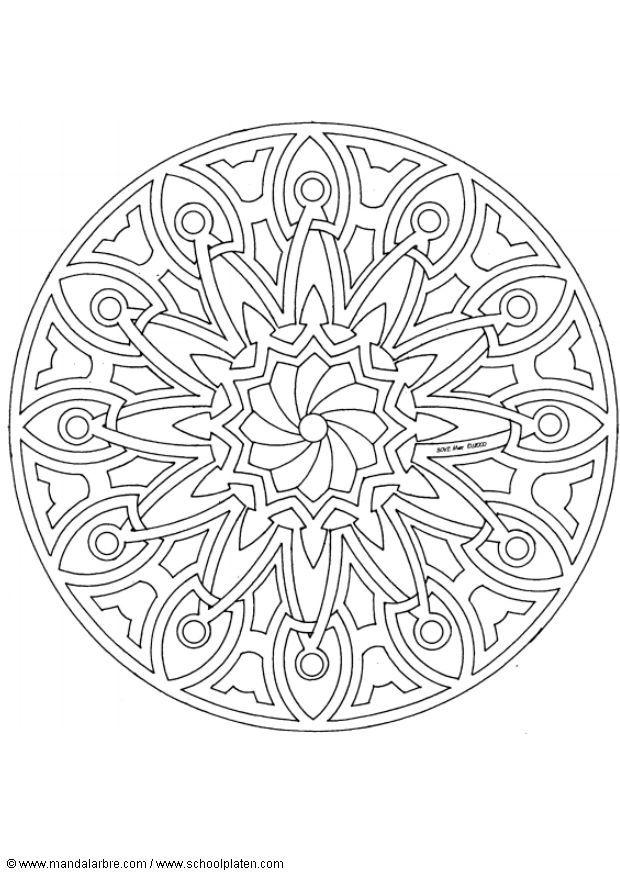 Coloring page mandala-1502i