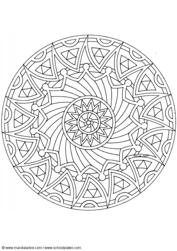 Coloring page mandala-1502k