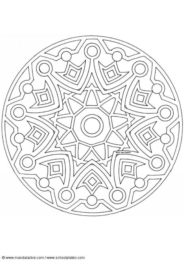 Coloring page mandala-1502l