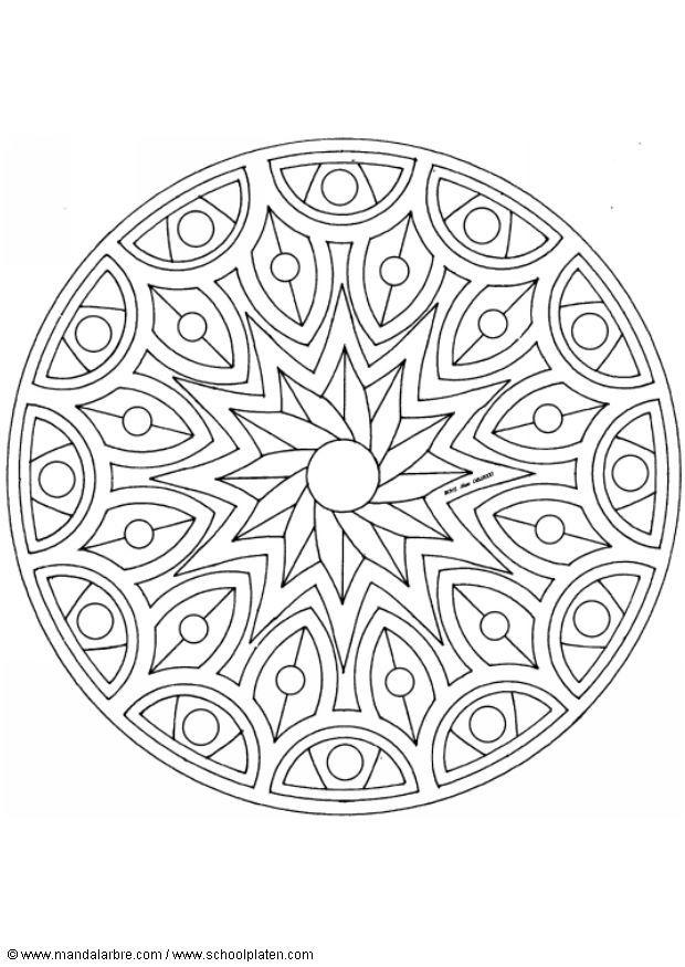 Coloring page mandala-1502m