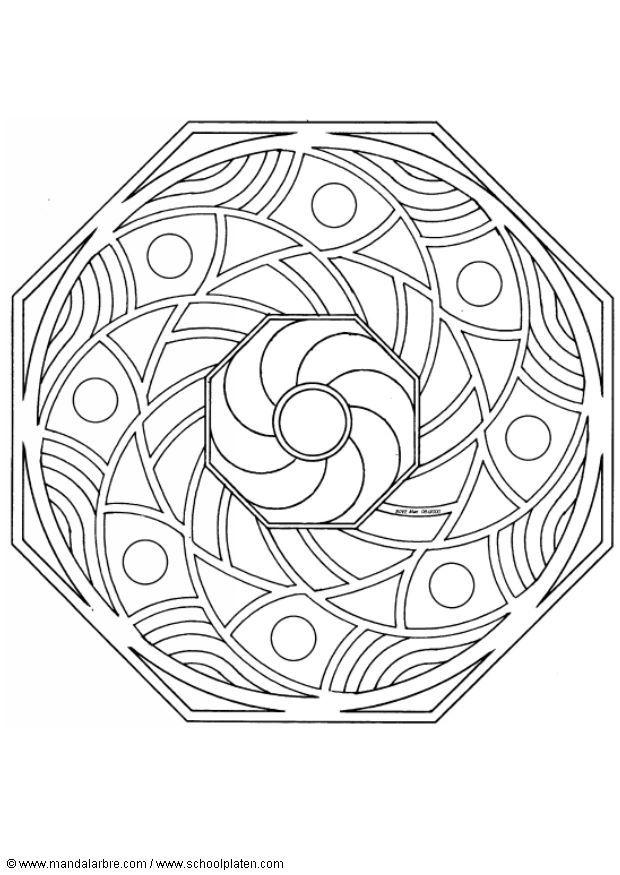 Coloring page mandala-1502r