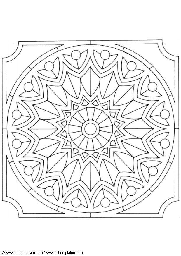 Coloring page mandala-1502s