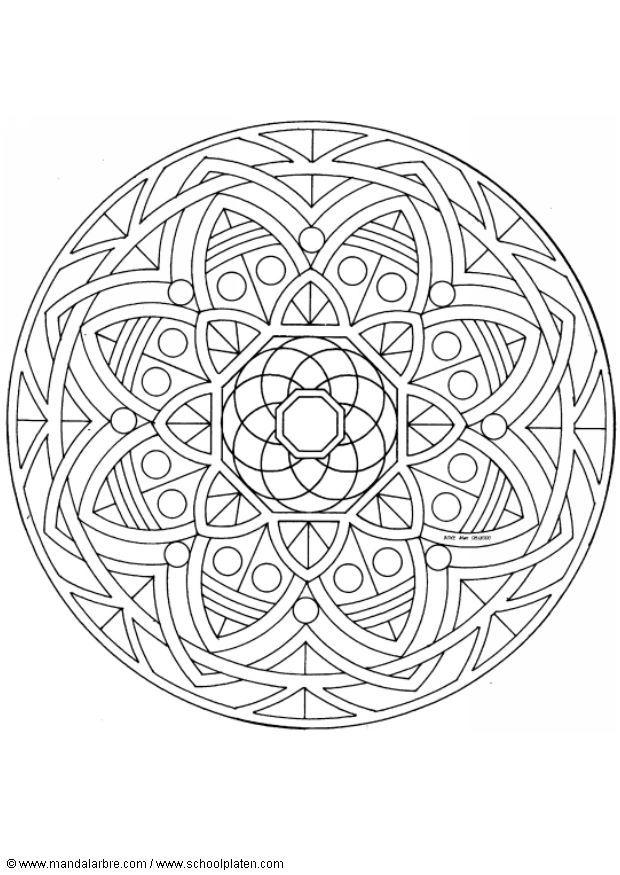 Coloring page mandala-1502t