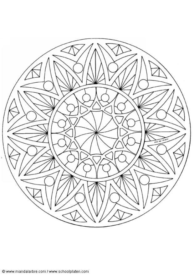 Coloring page mandala-1502u