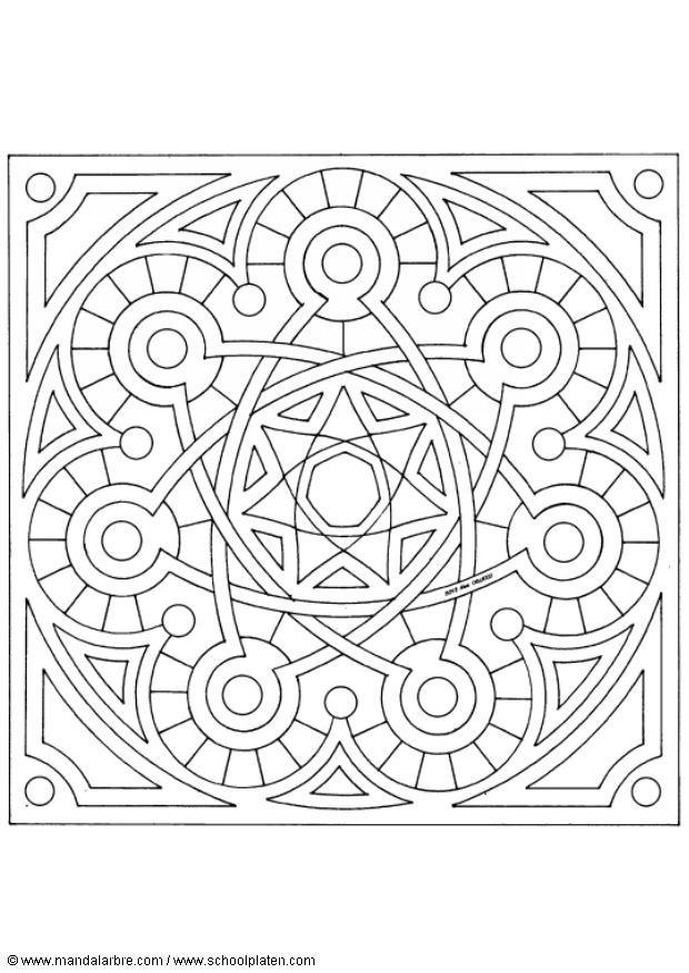 Coloring page mandala-1502v