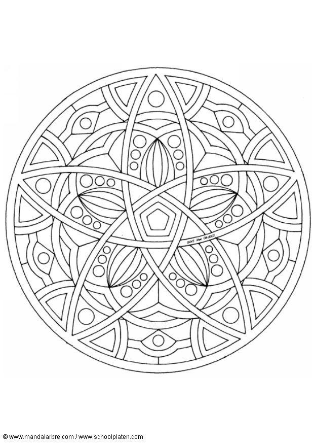 Coloring page mandala-1602e