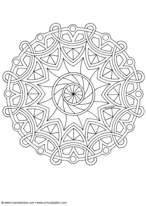 Coloring page mandala-1602g