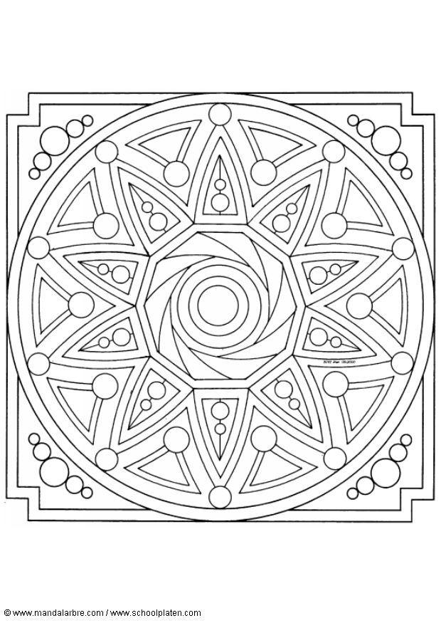 Coloring page mandala-1602i