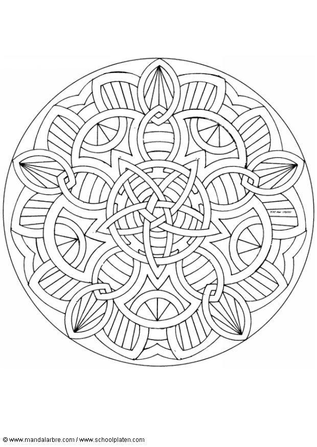 Coloring page mandala-1602j