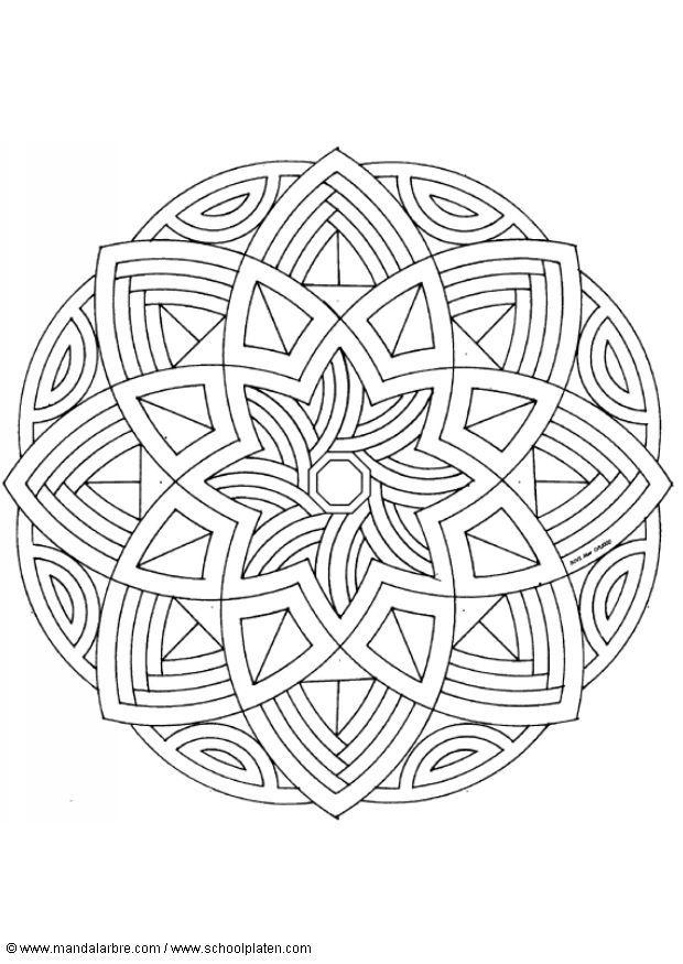 Coloring page mandala-1602l