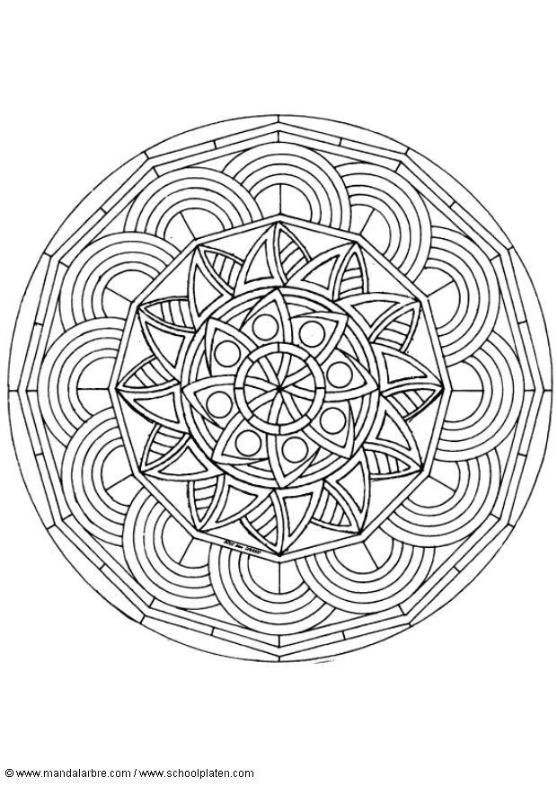 Coloring page mandala-1602o