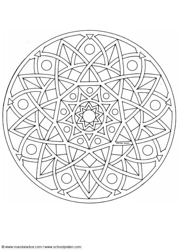 Coloring page mandala-1702c