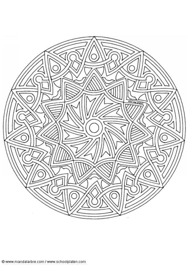 Coloring page mandala-1702e