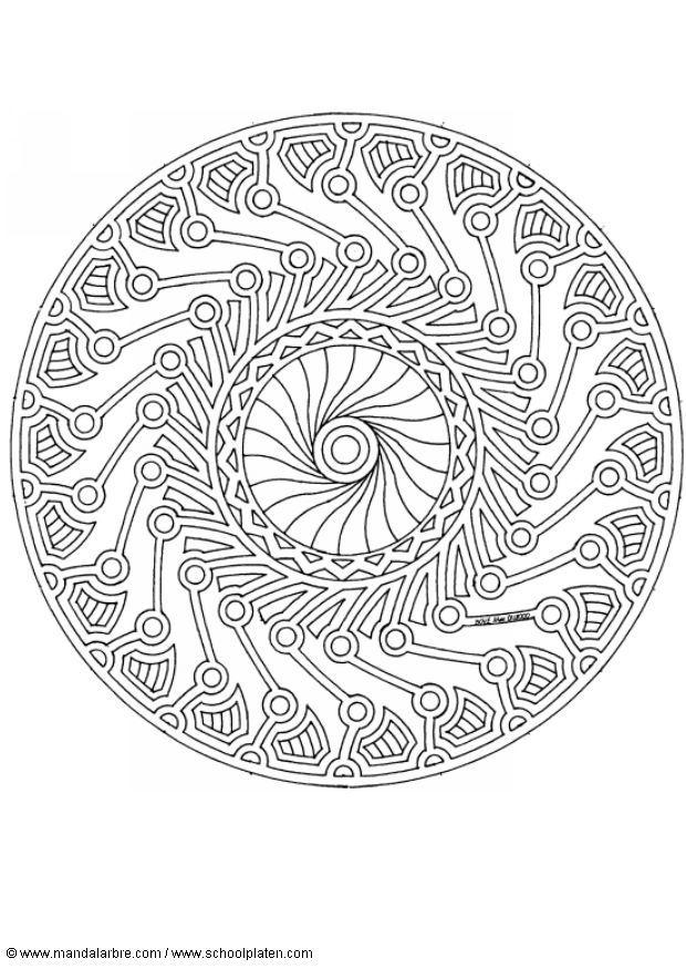 Coloring page mandala-1702g