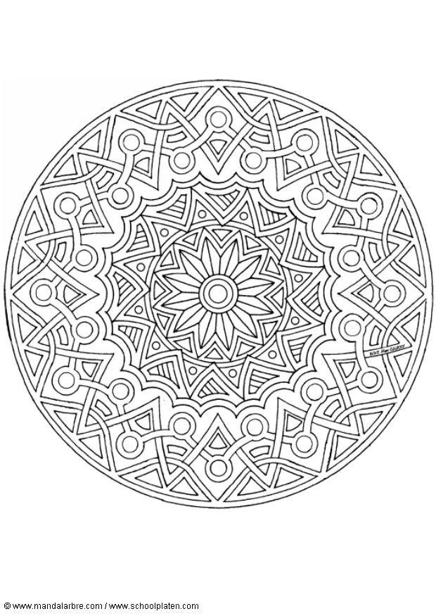 Coloring page mandala-1702j