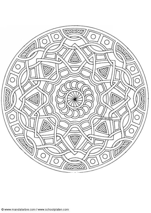 Coloring page mandala-1702k