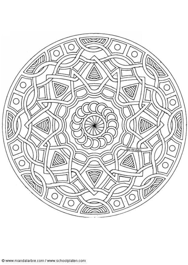 Coloring page mandala-1702l