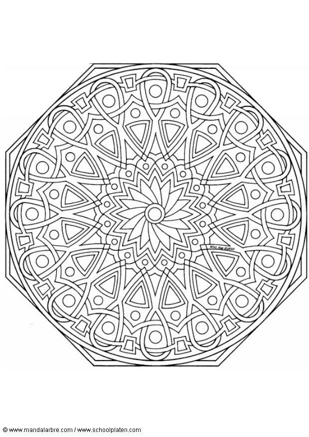 Coloring page mandala-1702n