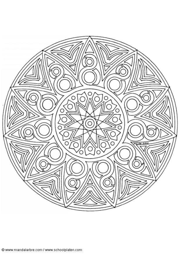 Coloring page mandala-1702o