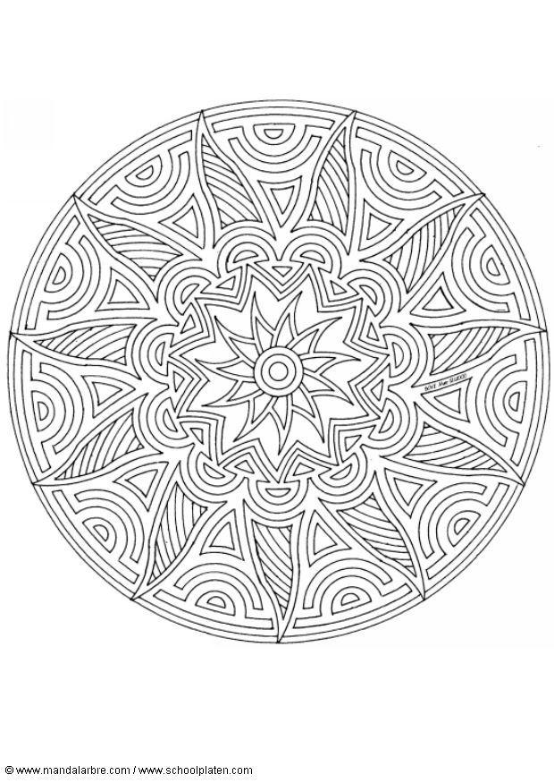 Coloring page mandala-1702q