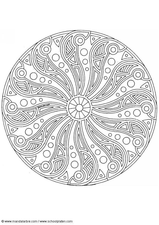 Coloring page mandala-1702r