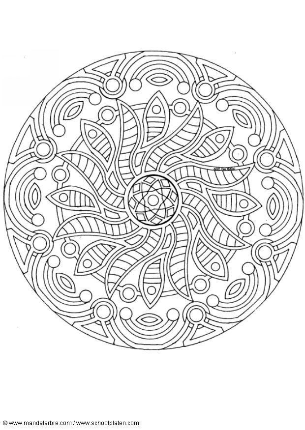 Coloring page mandala-1702v