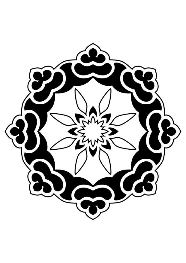 Coloring page mandala