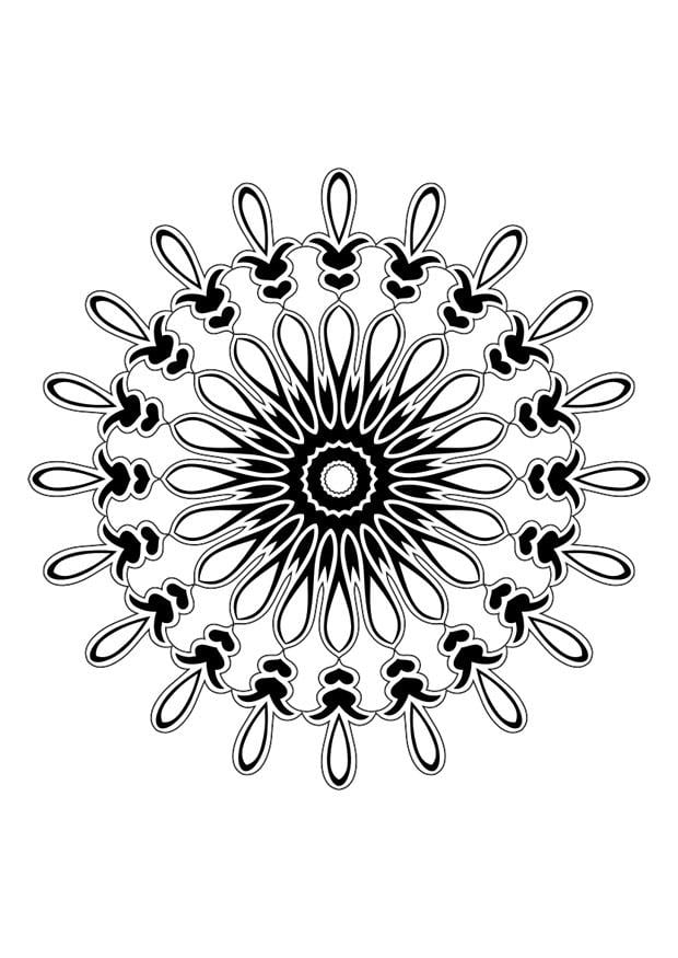 Coloring page mandala