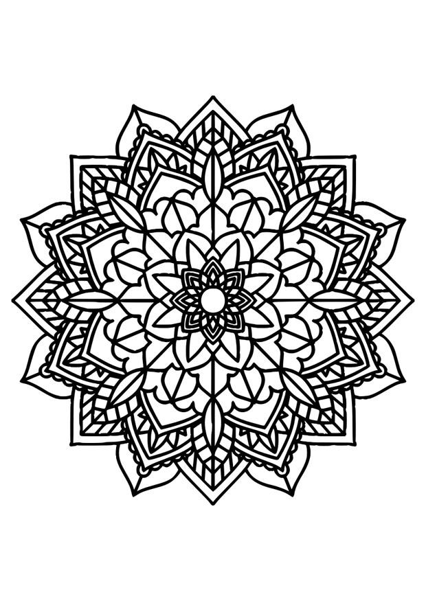 Coloring page mandala