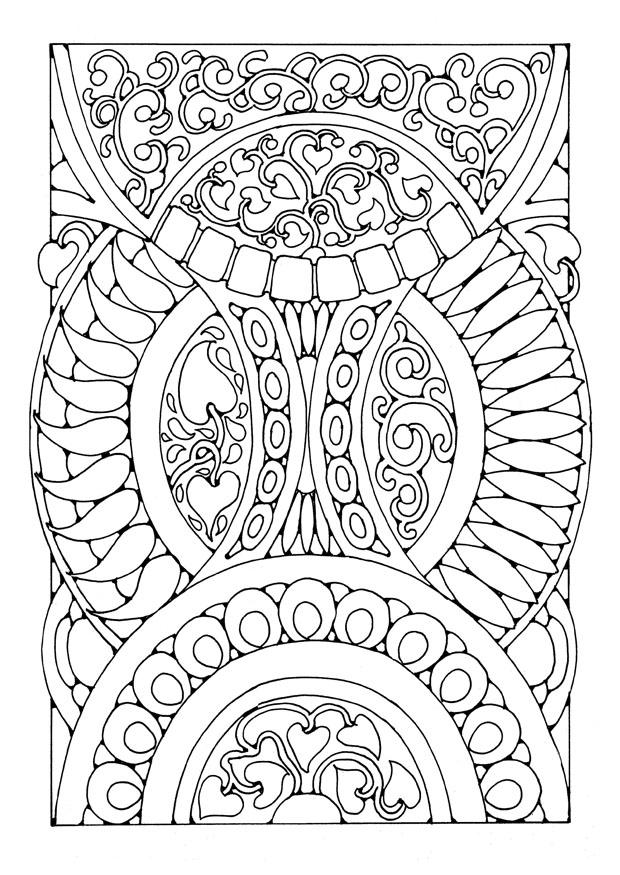 Coloring page mandala a03