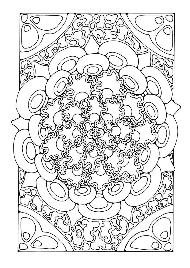 Coloring page mandala a09