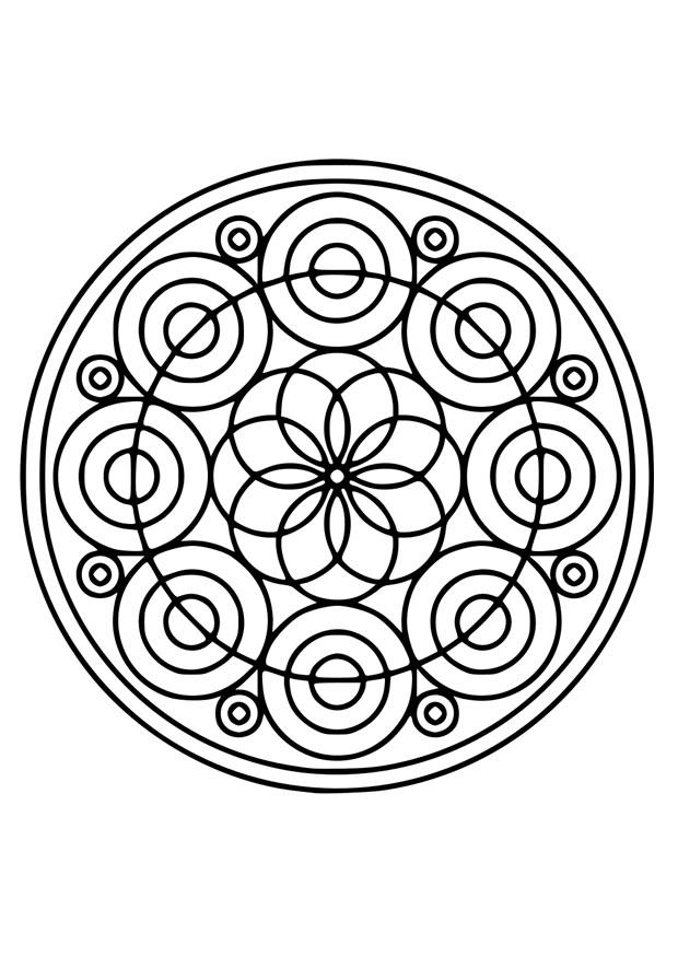 Coloring page mandala21