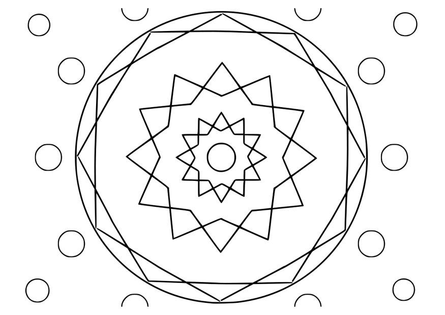 Coloring page mandala22