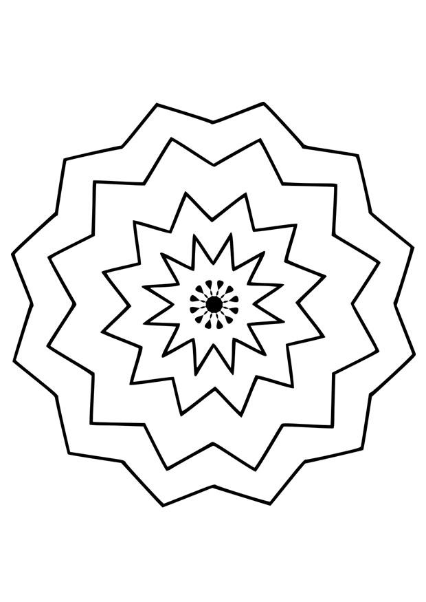 Coloring page mandala9