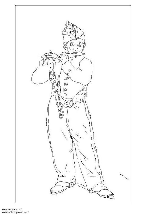 Coloring page manet