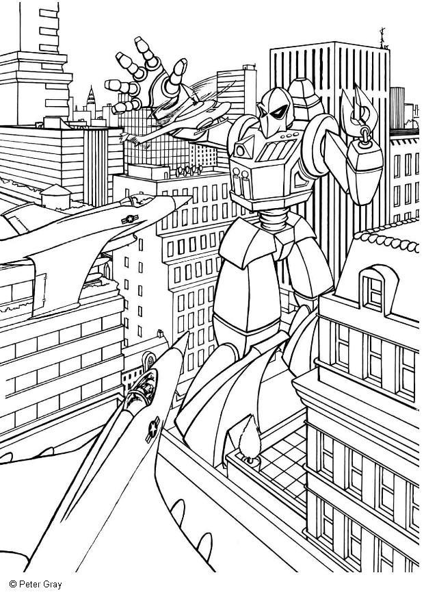 Coloring page manga - transformer