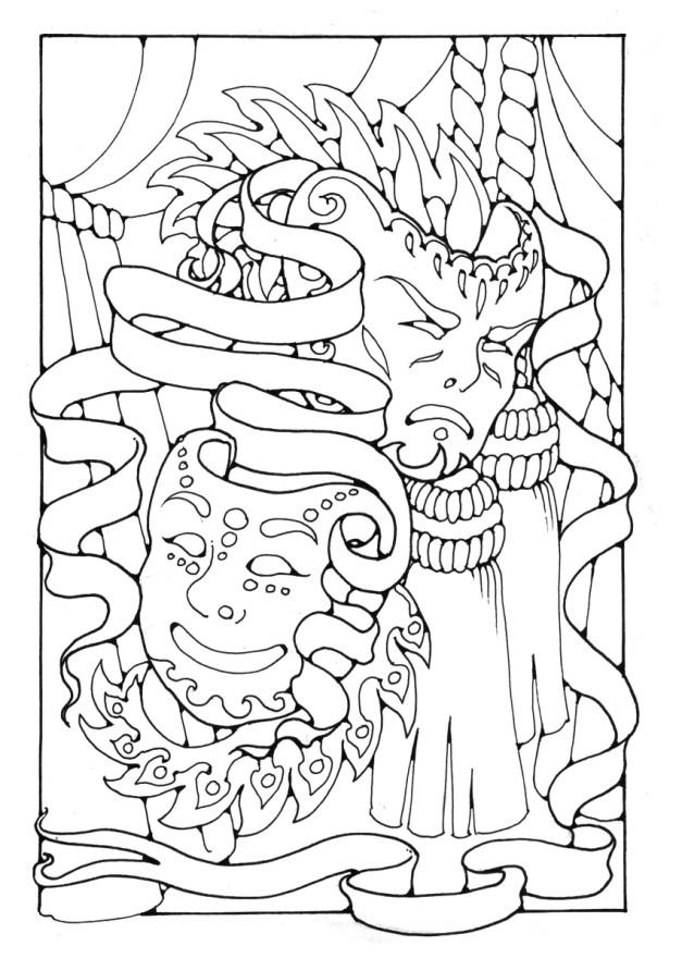 Coloring page masks