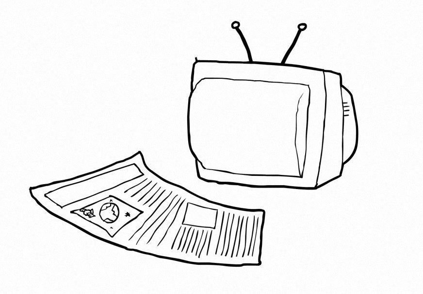 Coloring page media