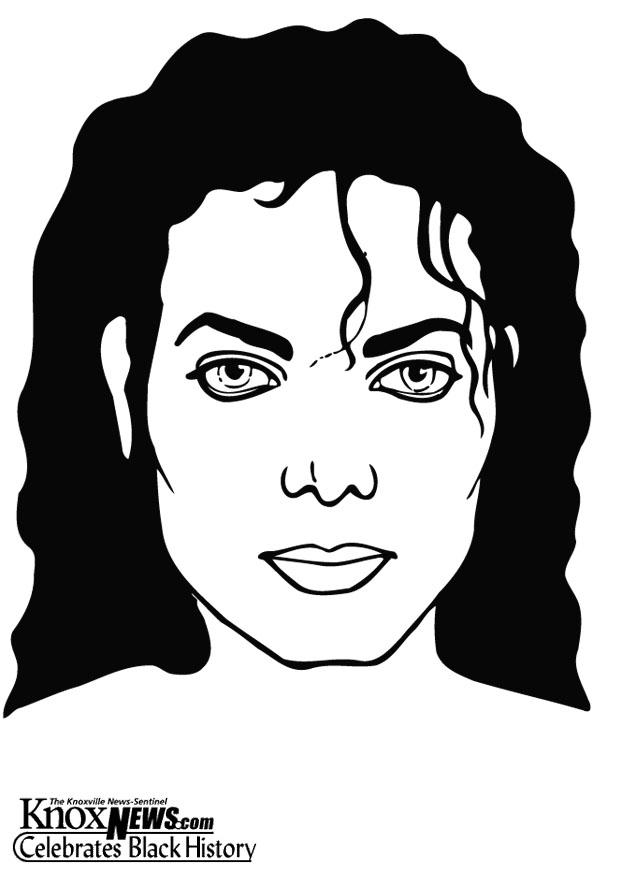 Coloring page michael jackson