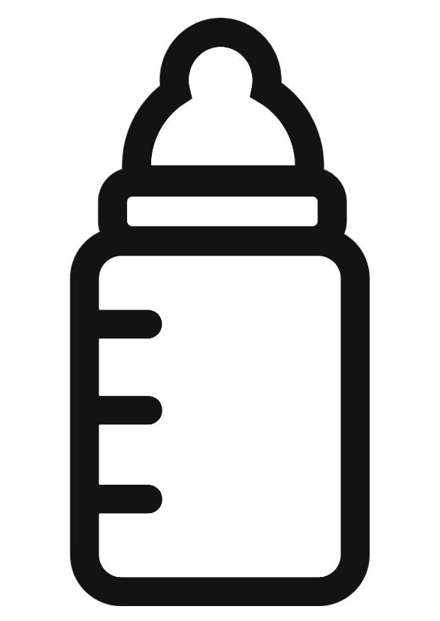 Coloring page milk bottle