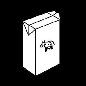 Coloring page milk carton