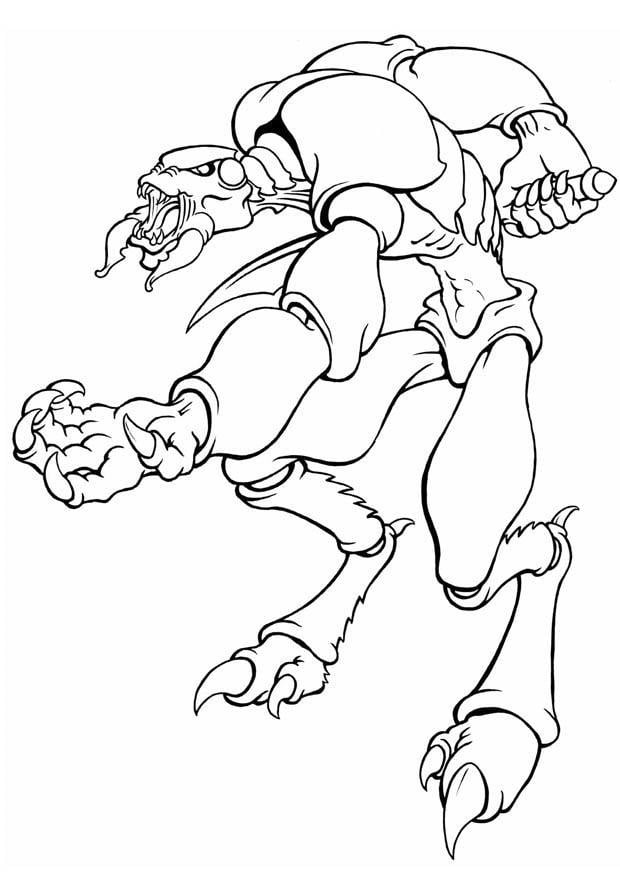 Coloring page monster