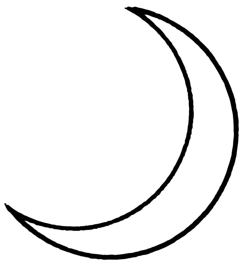 Coloring page moon