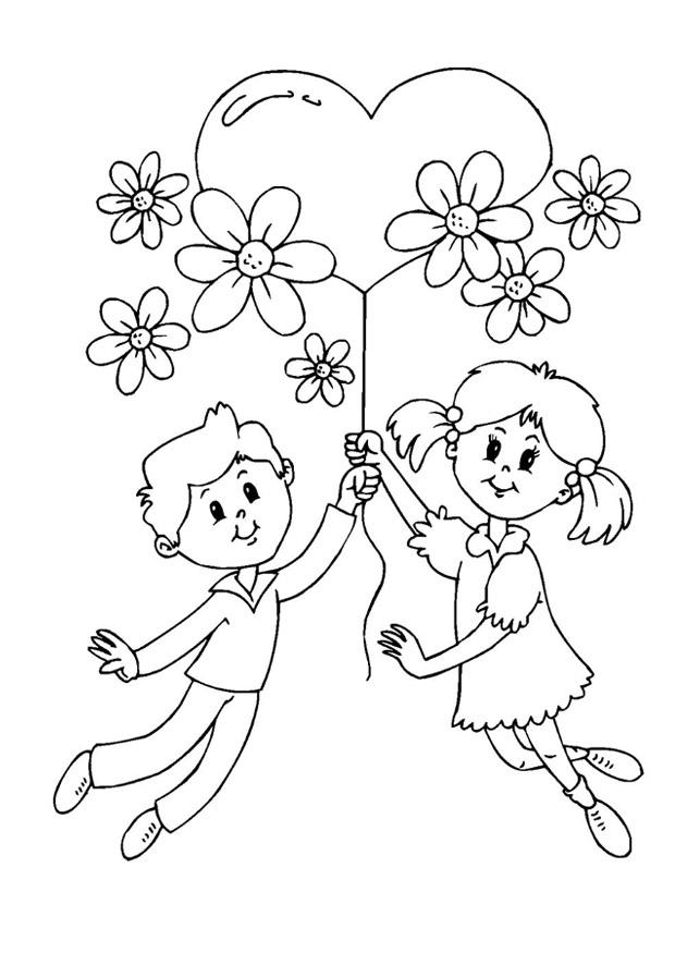 Coloring page mothers day