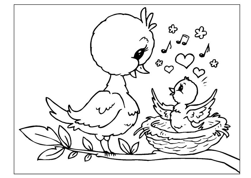 Coloring page mothers day