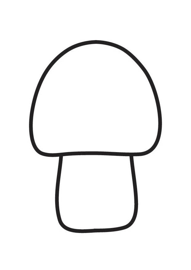 Coloring page mushroom